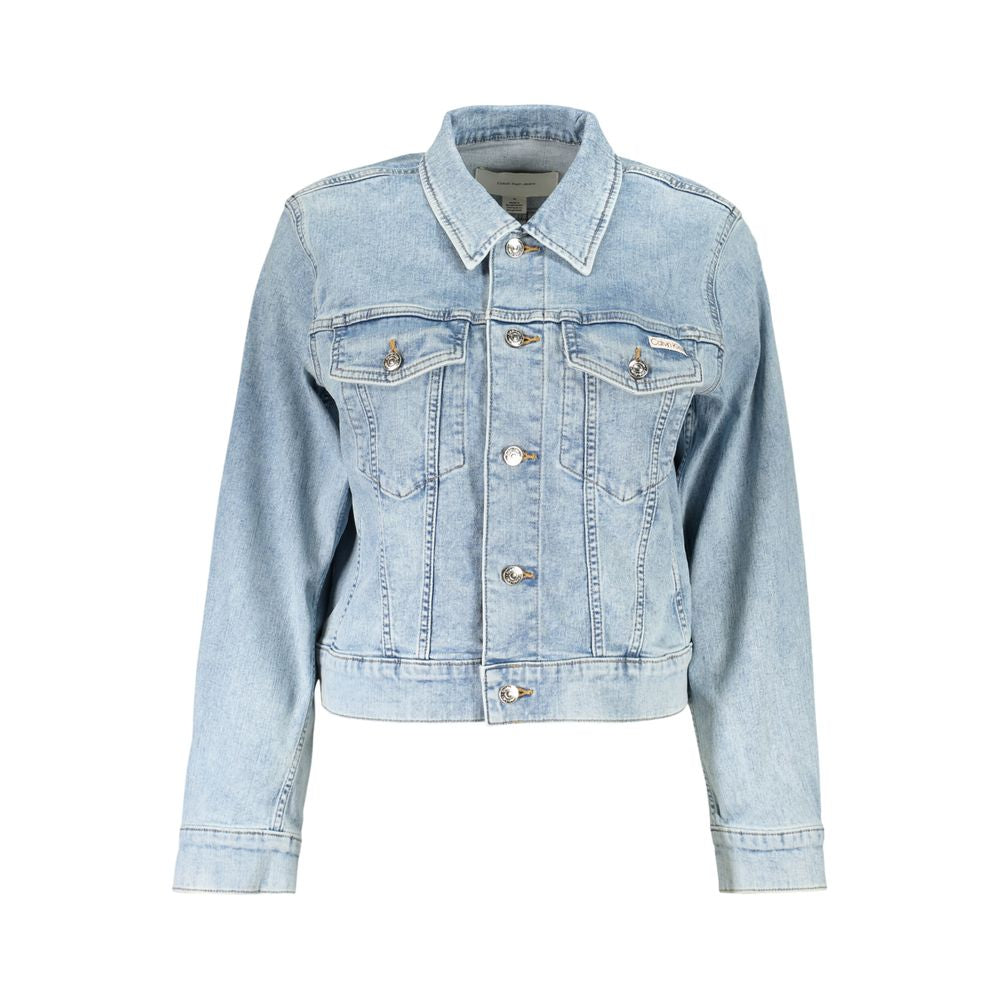 Calvin Klein Azzurro Cotton Womens Jacket