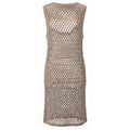 Malo Beige Cotton Women Dress