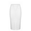 Malo White Cotton Women Skirt