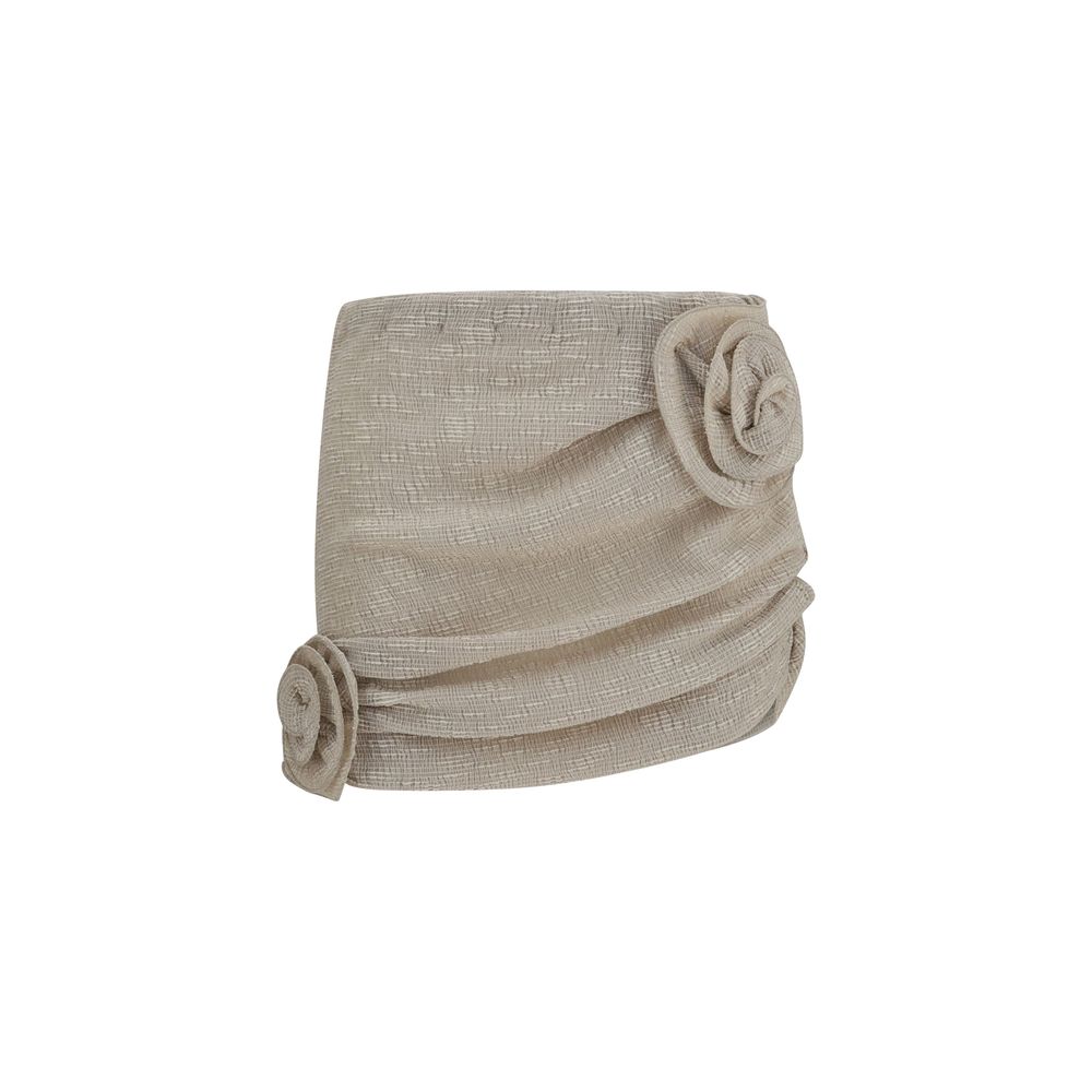 Magda Butrym Beige Lycra Mini Skirt