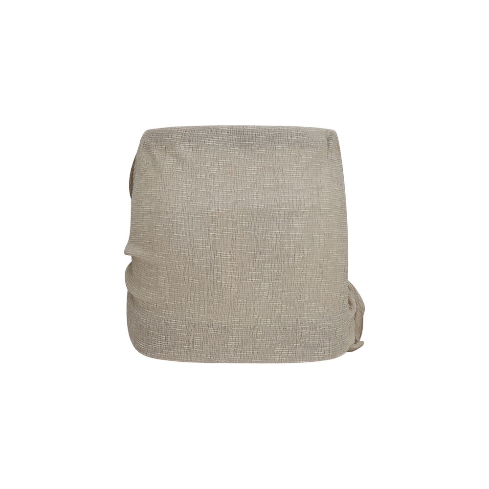 Magda Butrym Beige Lycra Mini Skirt