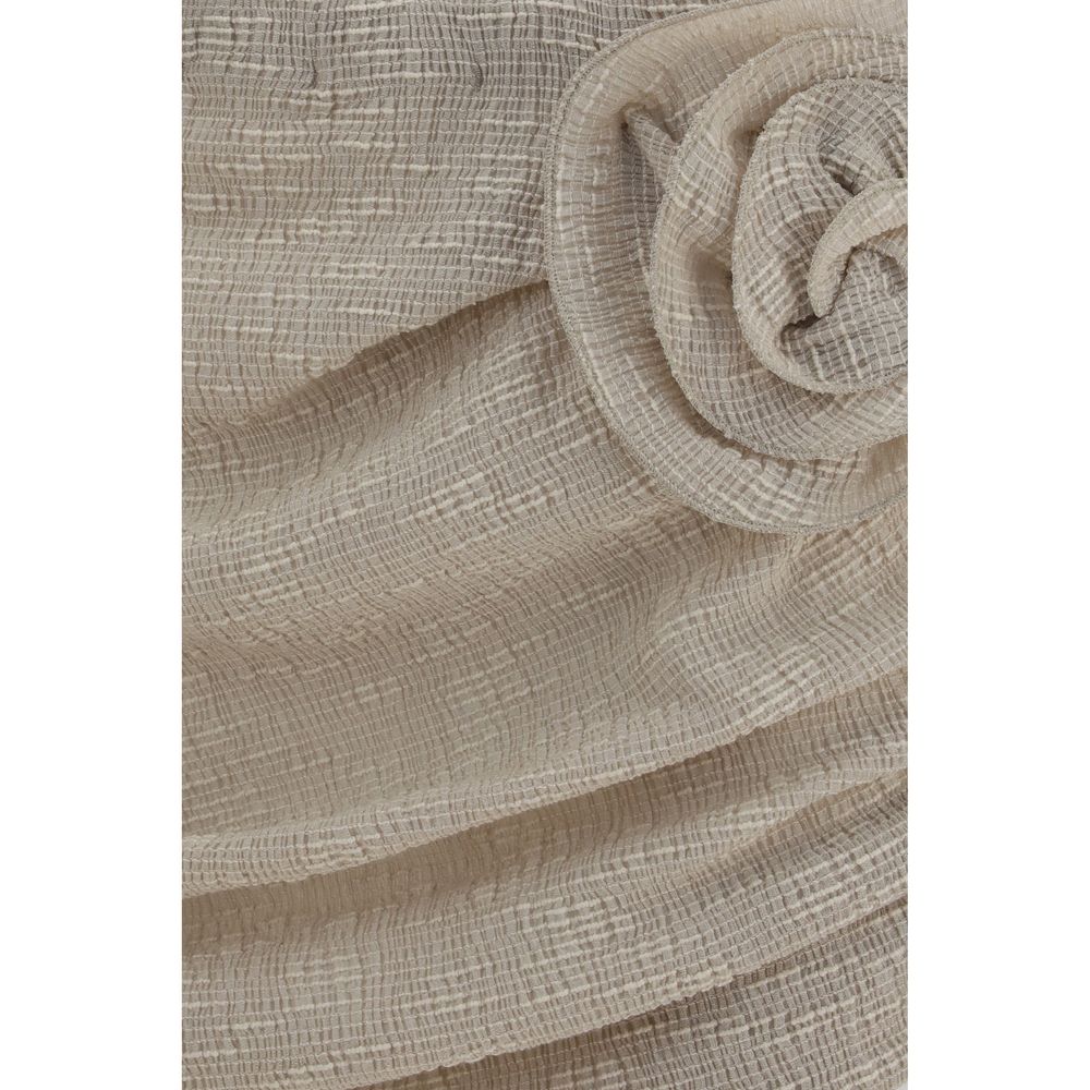 Magda Butrym Beige Lycra Mini Skirt