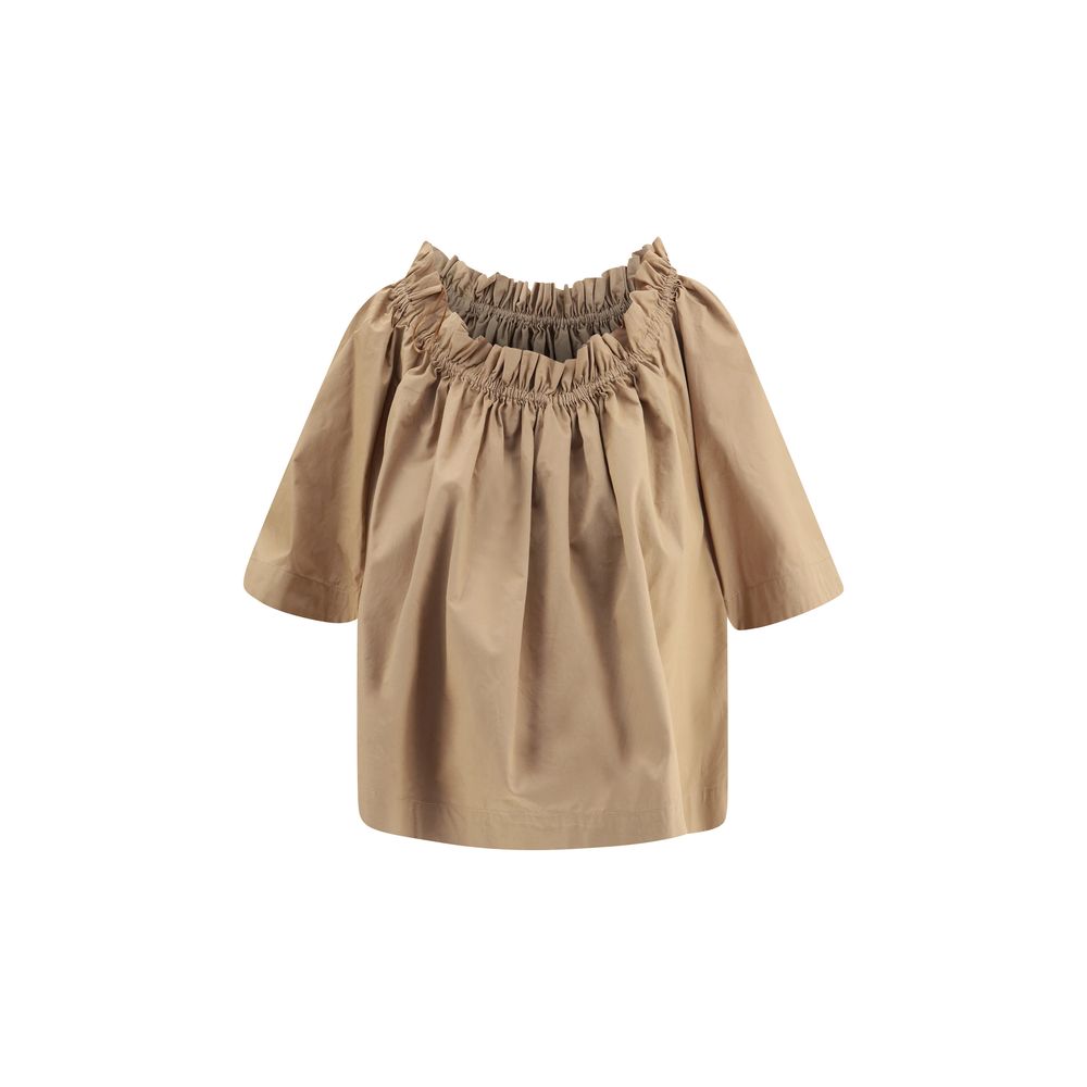 Saint Laurent Beige Cotton Shortsleeve Shirt