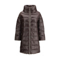 Herno Brown Polyester Full-Length Jacket