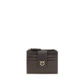 PINKO Brown Calf Leather Bos Taurus Wallet