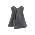 Magda Butrym Gray Wool Oves Aries Corset