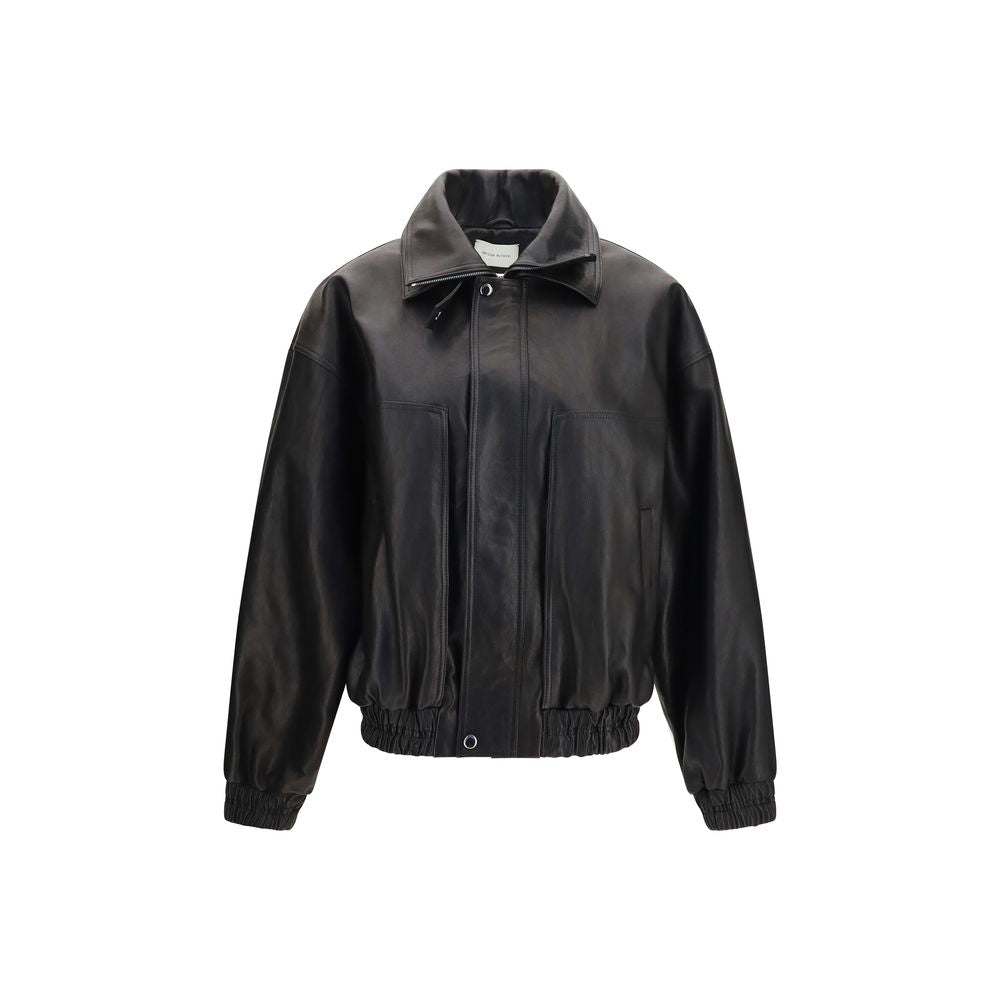 Magda Butrym Black Lambskin Leather Jacket