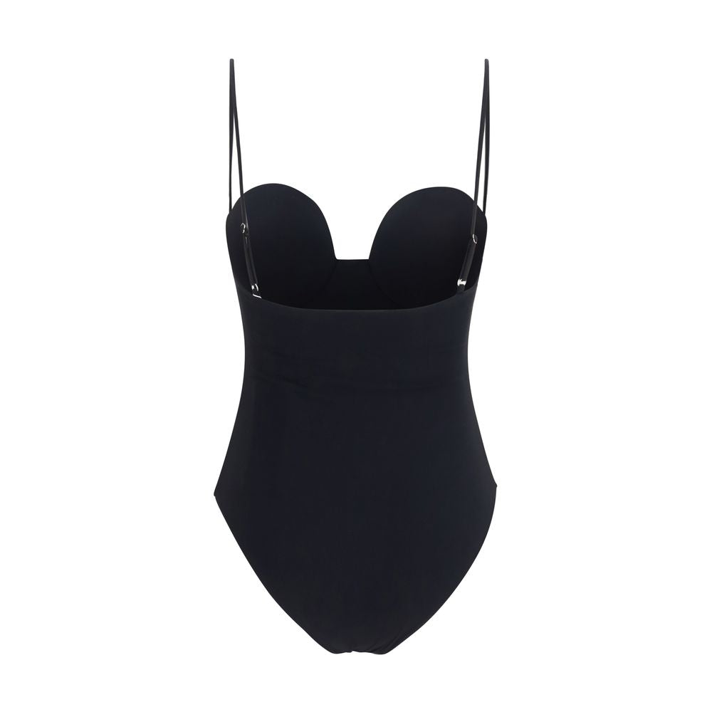 Magda Butrym Black Polyamide One-Piece Swimsuit