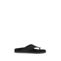 Dolce & Gabbana Black Polyester Flip-Flop Sandals