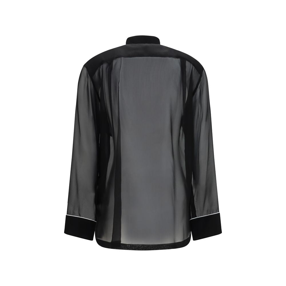 Dolce & Gabbana Black Silk Shirt