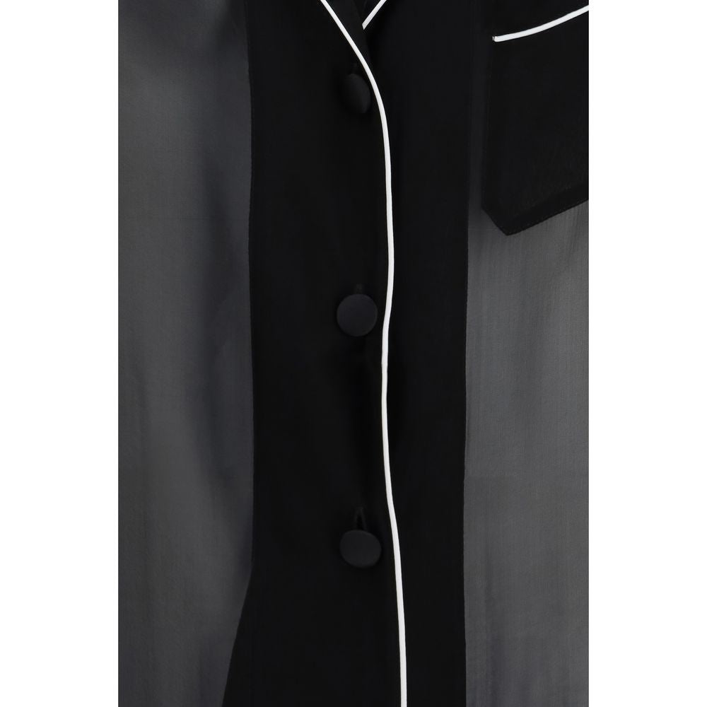 Dolce & Gabbana Black Silk Shirt