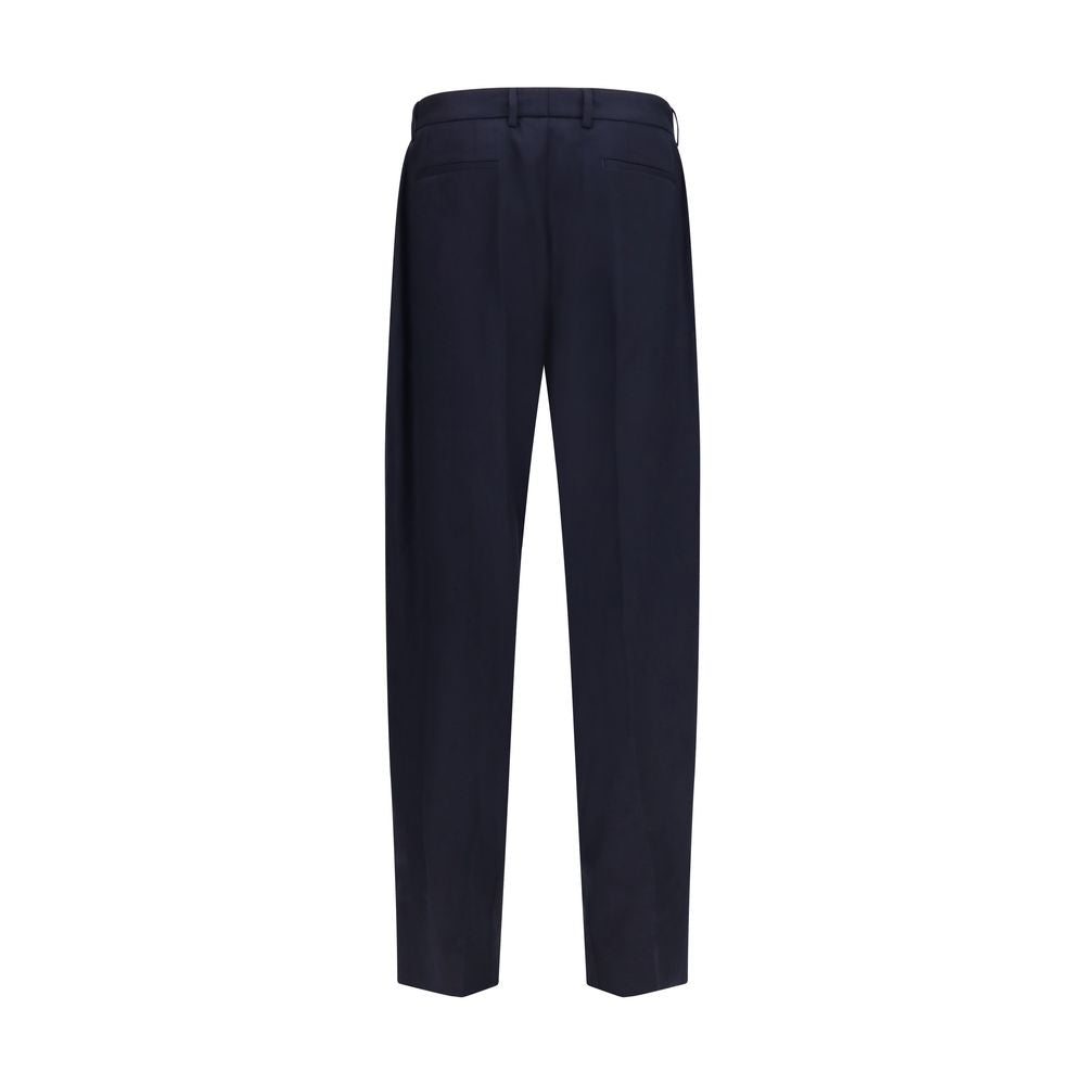 Dolce & Gabbana Blue Wool Oves Aries Dress Pants