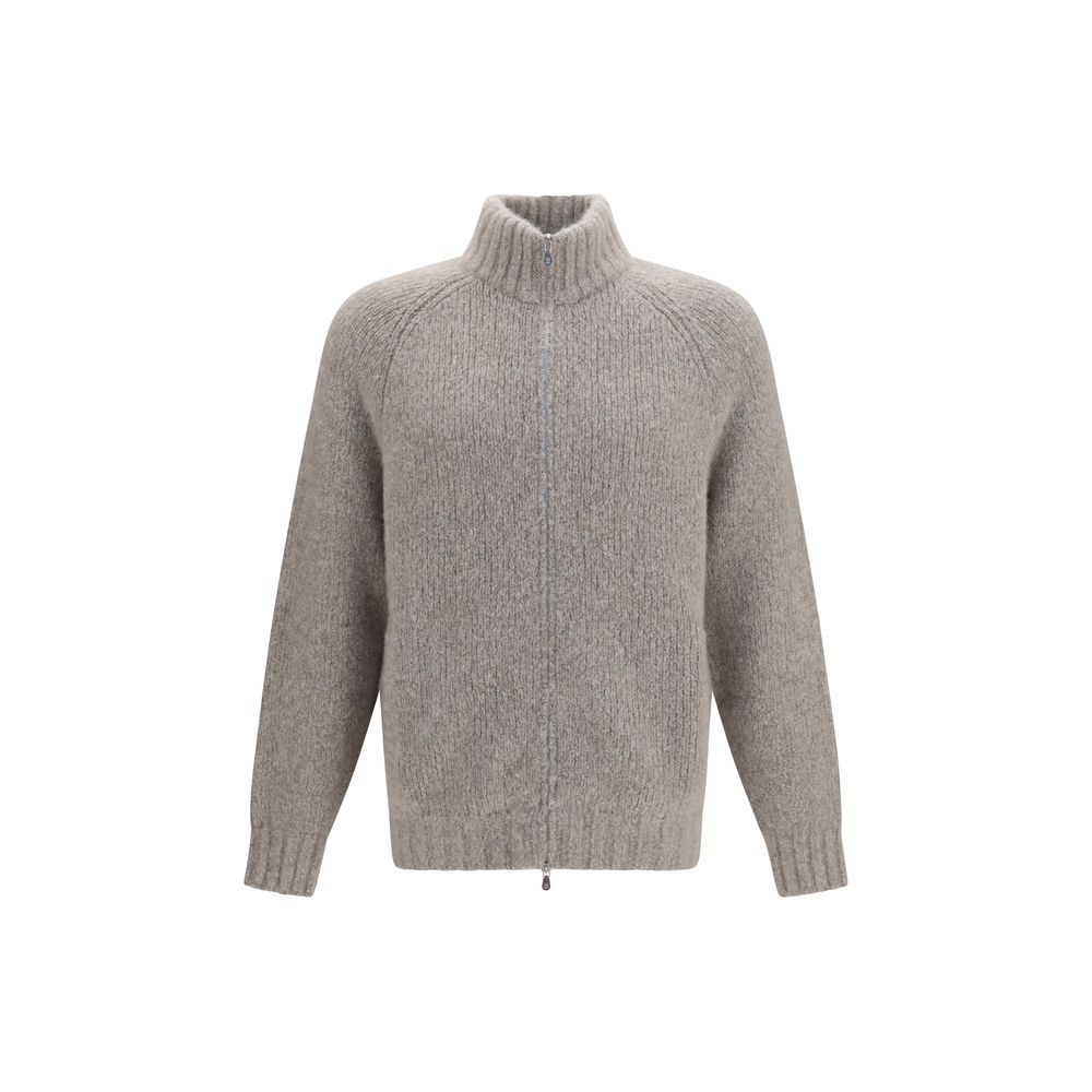 Brunello Cucinelli Gray Cashmere Cardigan