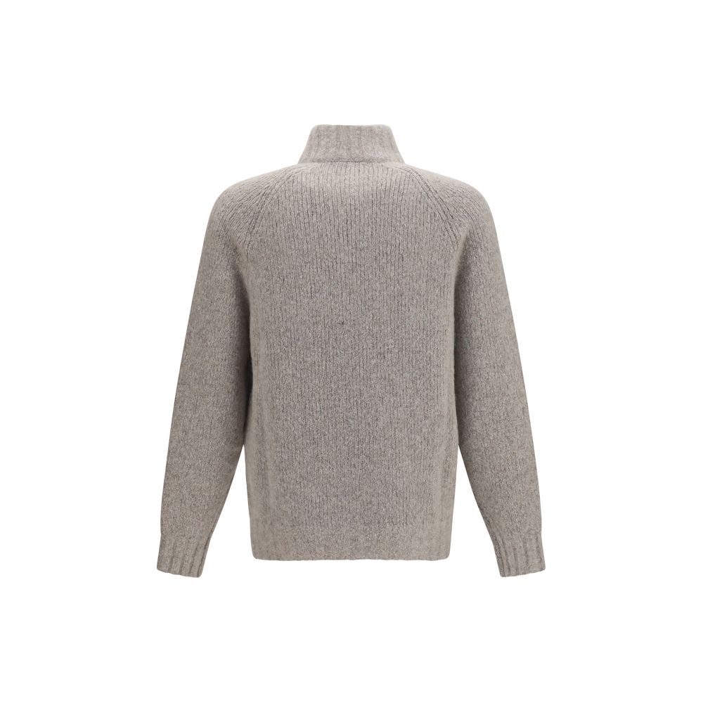 Brunello Cucinelli Gray Cashmere Cardigan