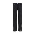 Rick Owens Black Wool Oves Aries Straight-Leg Jeans