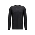 Rick Owens Black Wool Oves Aries Sweatshirt