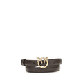 PINKO Brown Calf Leather Bos Taurus Regular Belt