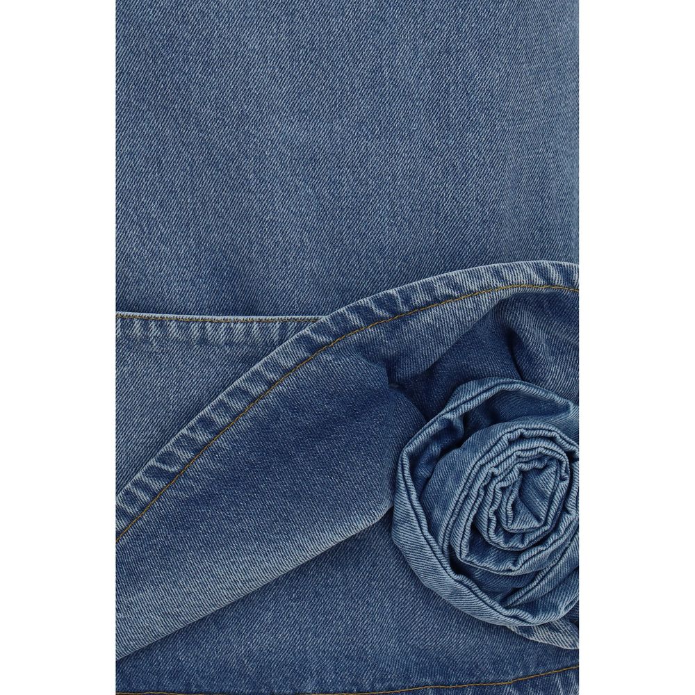 Magda Butrym Blue Cotton Casual Dress