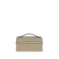 Tory Burch Gray Calf Leather Bos Taurus Wallet