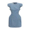 Magda Butrym Blue Cotton Casual Dress