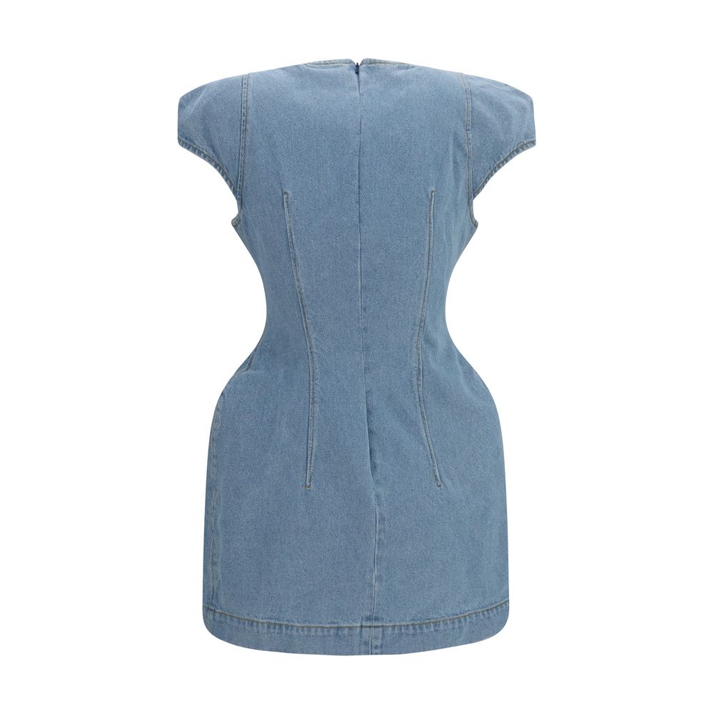 Magda Butrym Blue Cotton Casual Dress