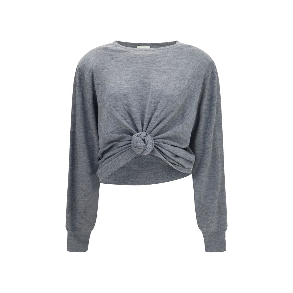 Magda Butrym Gray Wool Oves Aries Long Sleeve T-Shirt