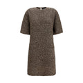 Fabiana Filippi Brown Wool Oves Aries Casual Dress