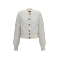 Balmain White Viscose Bomber