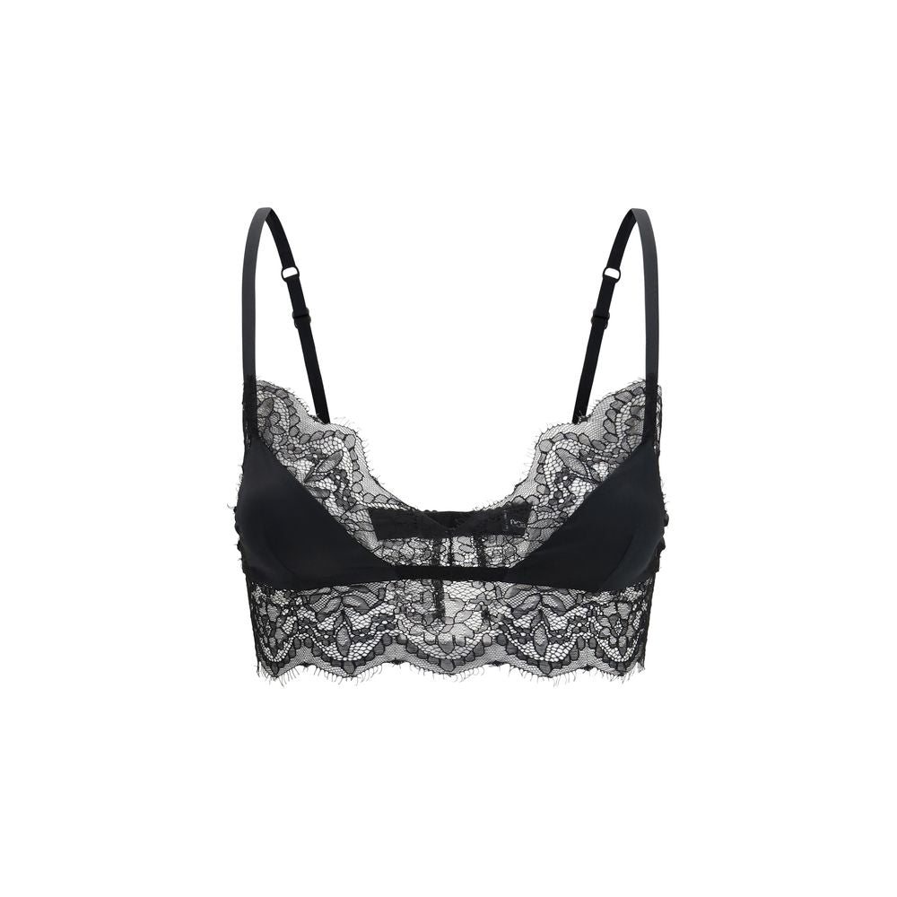 Dolce & Gabbana Black Silk Bra