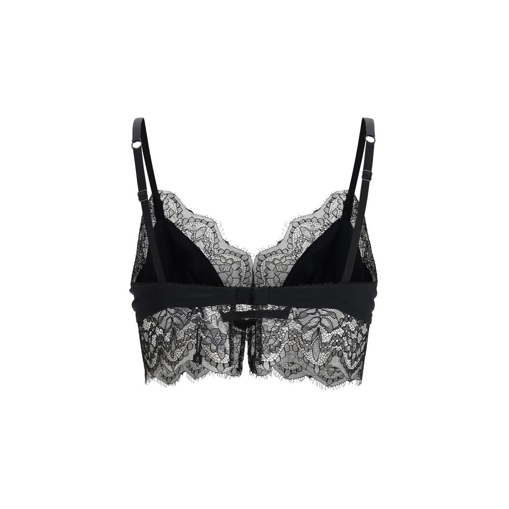 Dolce & Gabbana Black Silk Bra