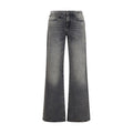 R13 Gray Cotton Straight-Leg Jeans
