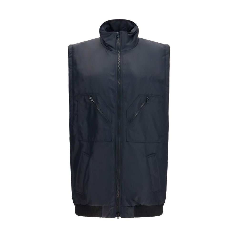 MM6 Black Polyamide Sleeveless Jacket
