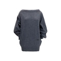 MM6 Gray Wool Oves Aries Casual Dress