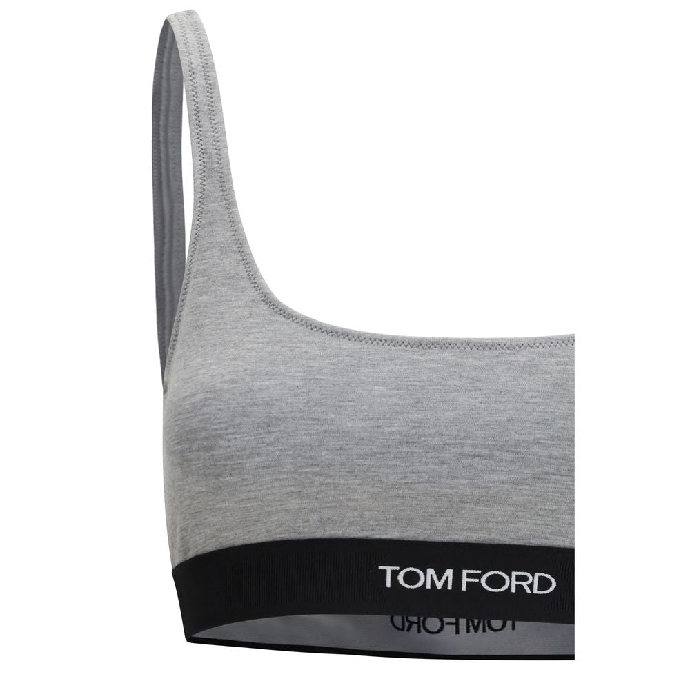 Tom Ford Gray Modal Sport Bra