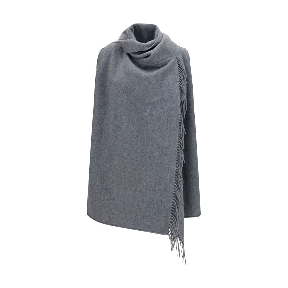 Fabiana Filippi Gray Wool Oves Aries Scarf