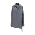 Fabiana Filippi Gray Wool Oves Aries Scarf