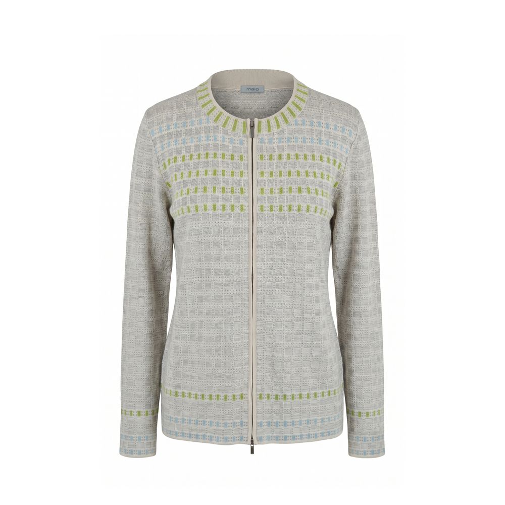 Malo Grey Silk Women Sweater
