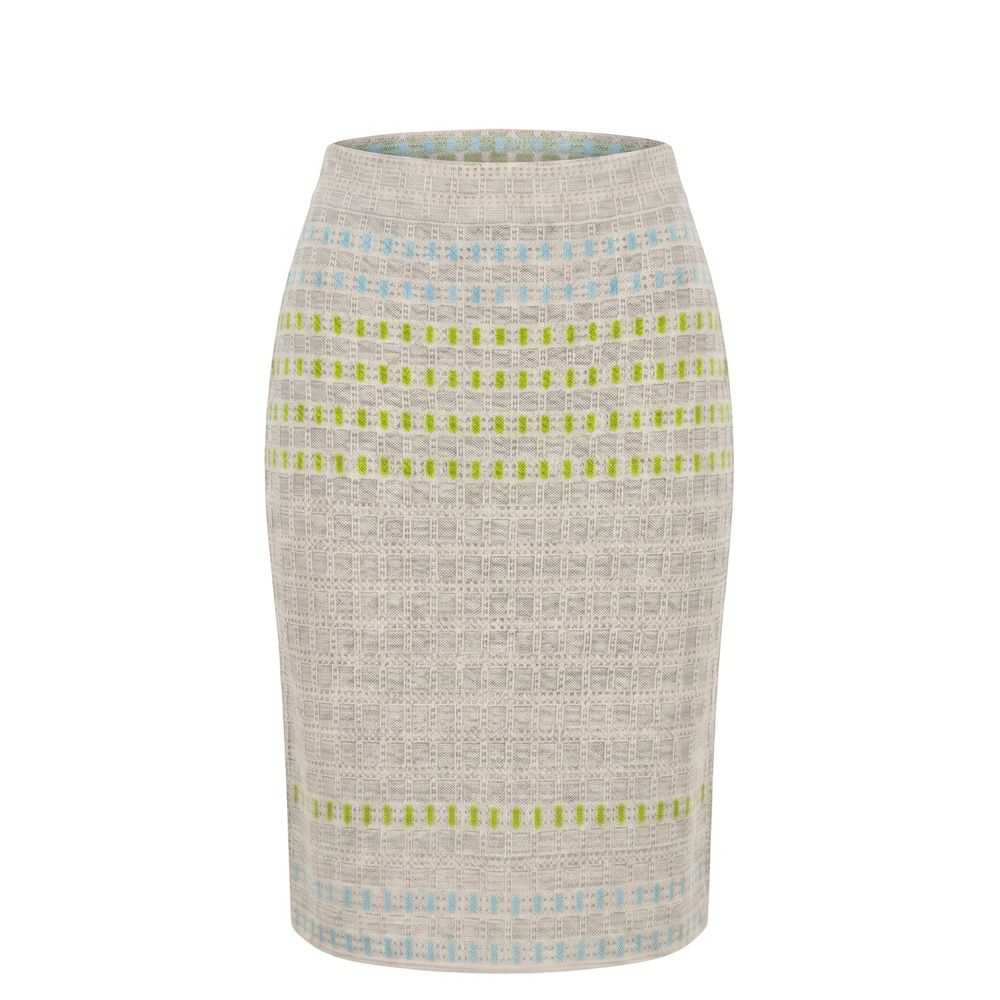 Malo Grey Silk Women Skirt