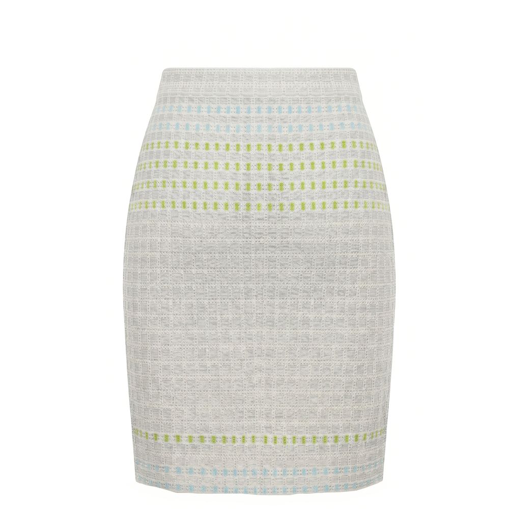 Malo Grey Silk Women Skirt
