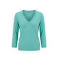 Malo Blue Cotton Women Sweater