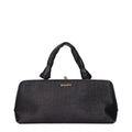 Jil Sander Black Raffia Handbag