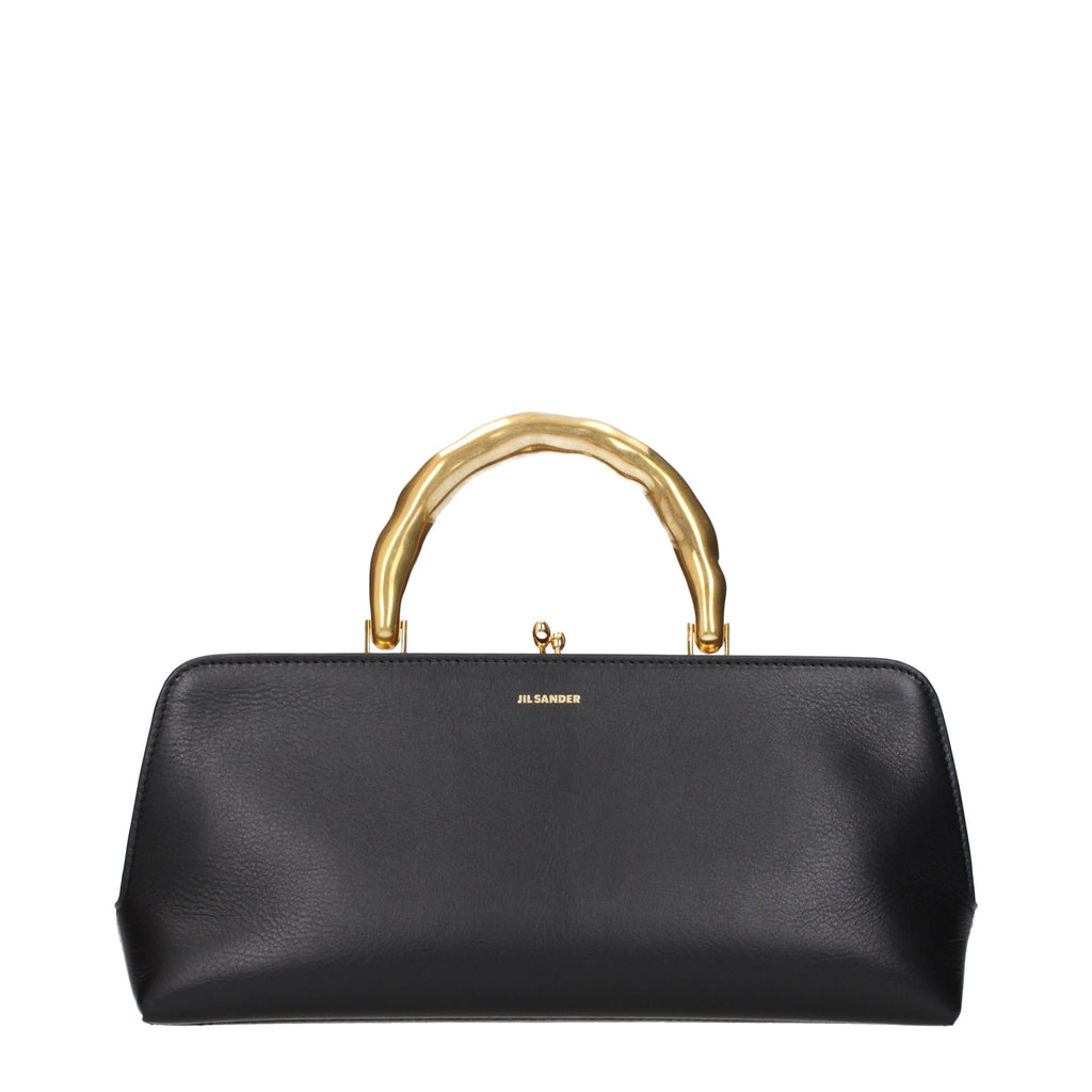 Jil Sander Black Leather Handbag