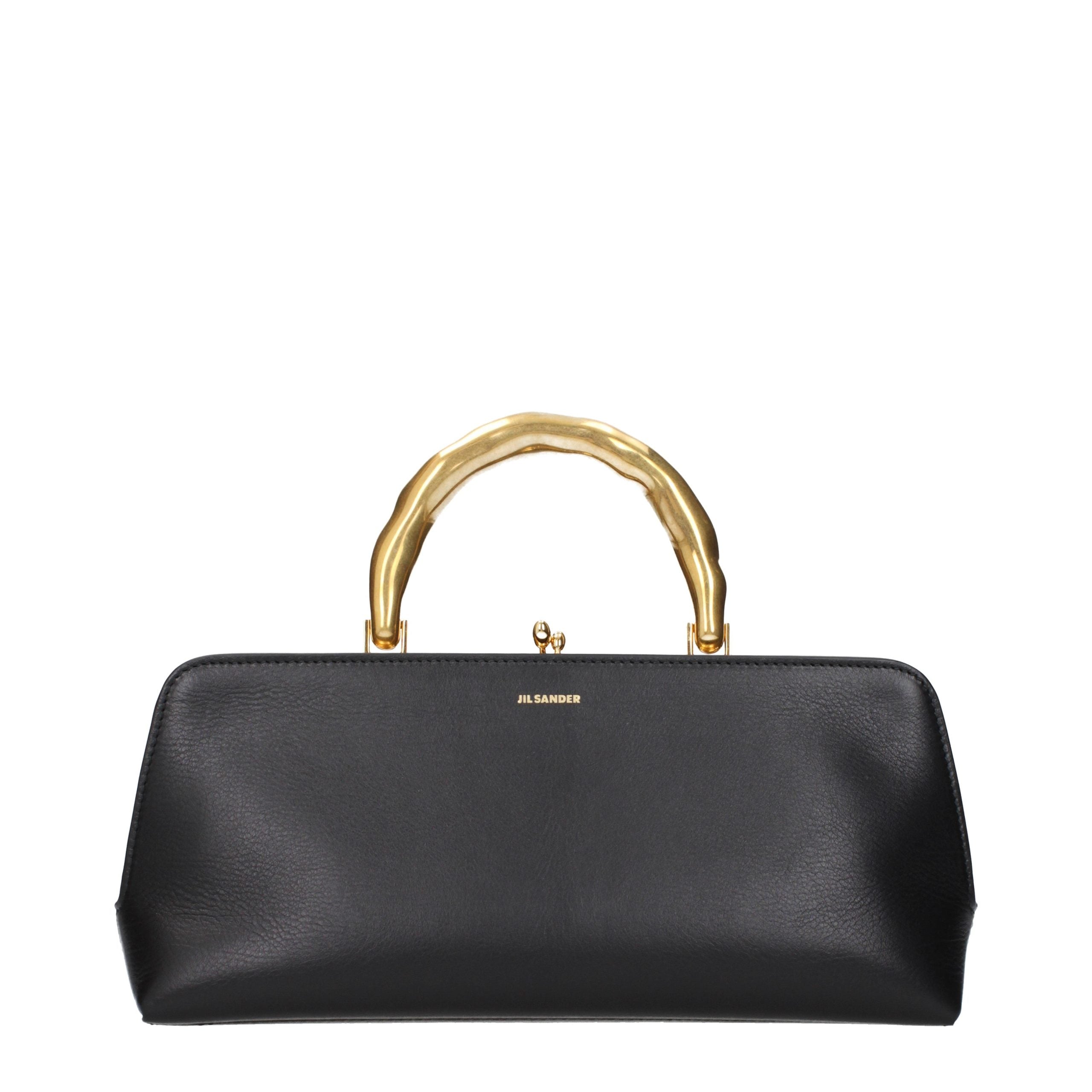 Jil Sander Black Leather Handbag
