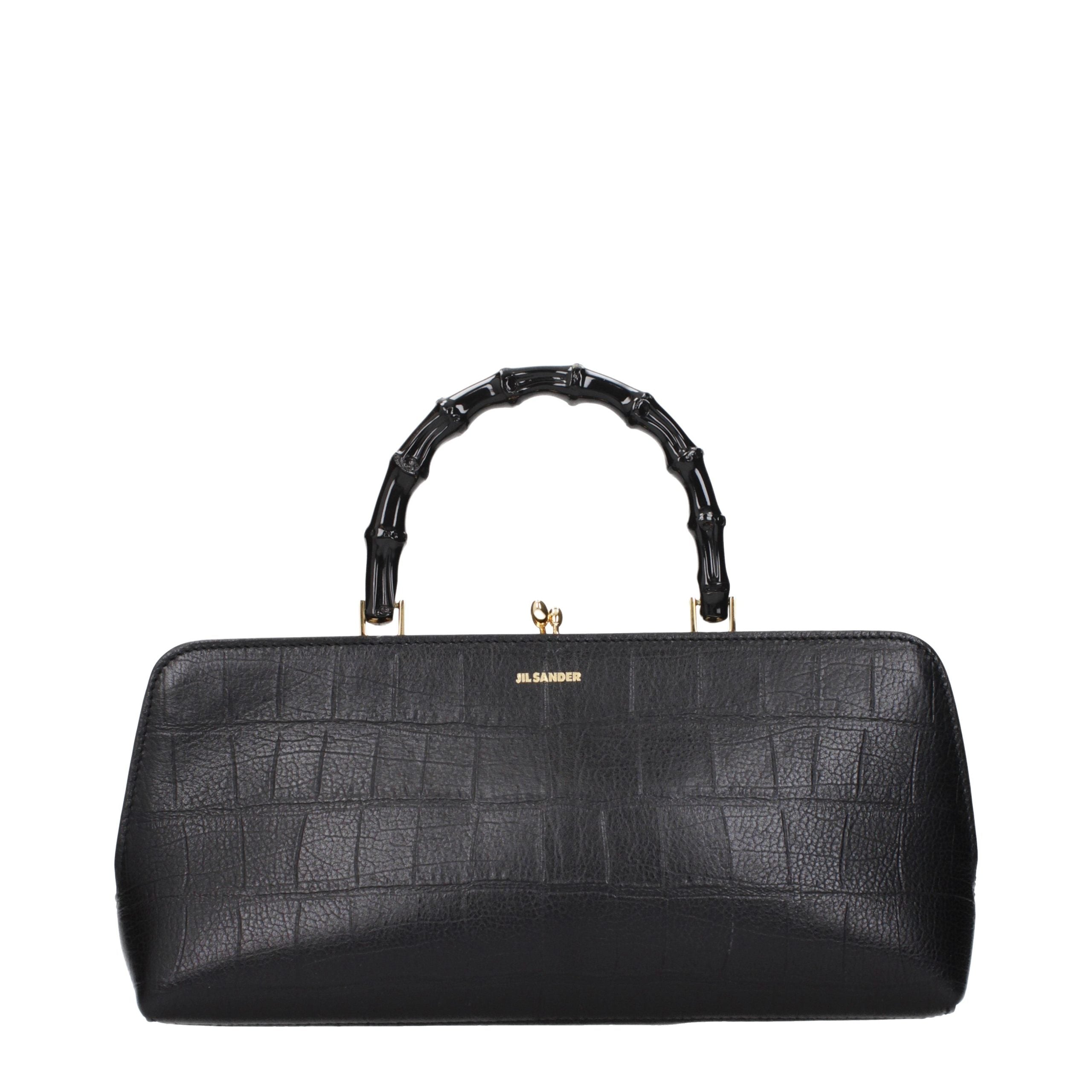 Jil Sander Black Leather Handbag