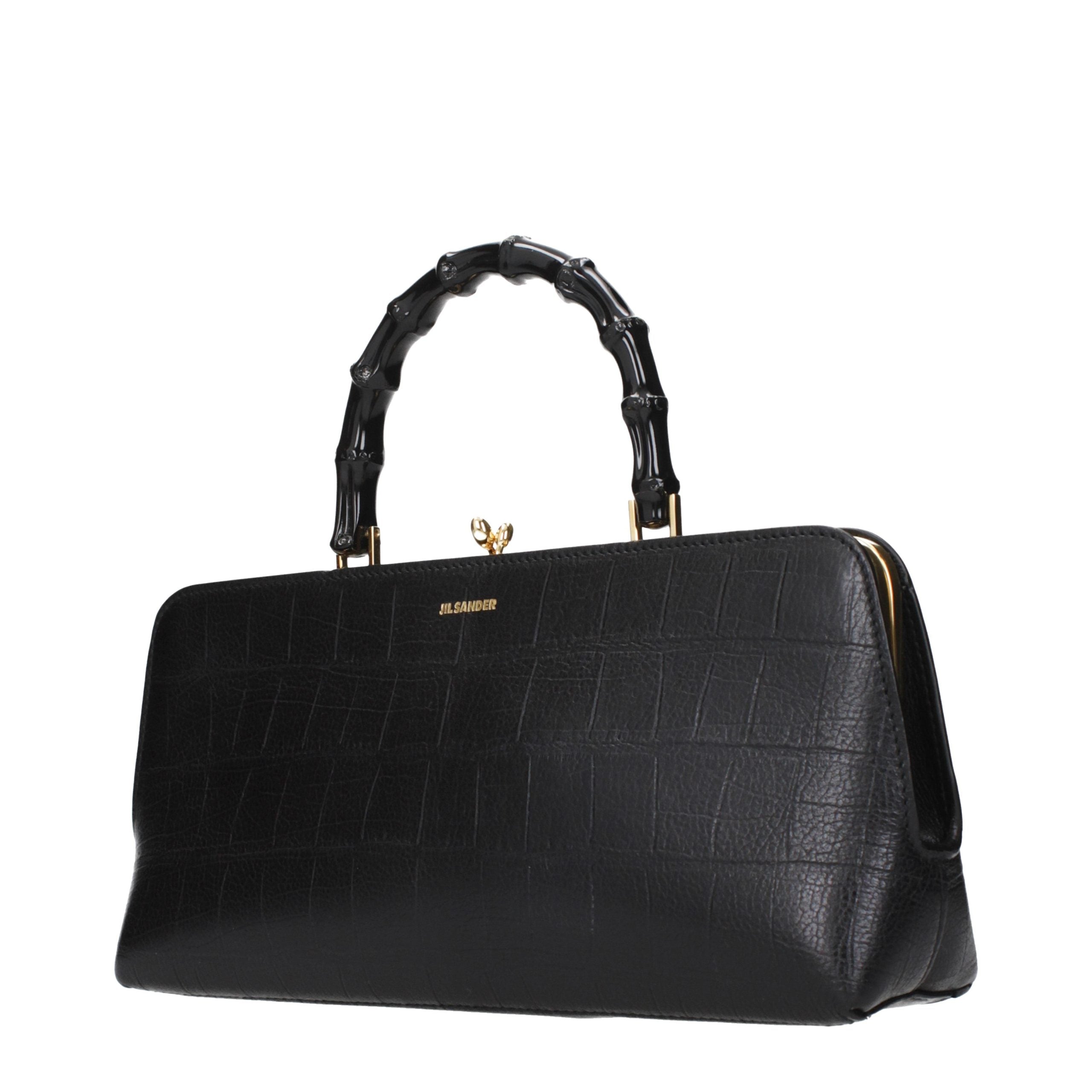 Jil Sander Black Leather Handbag