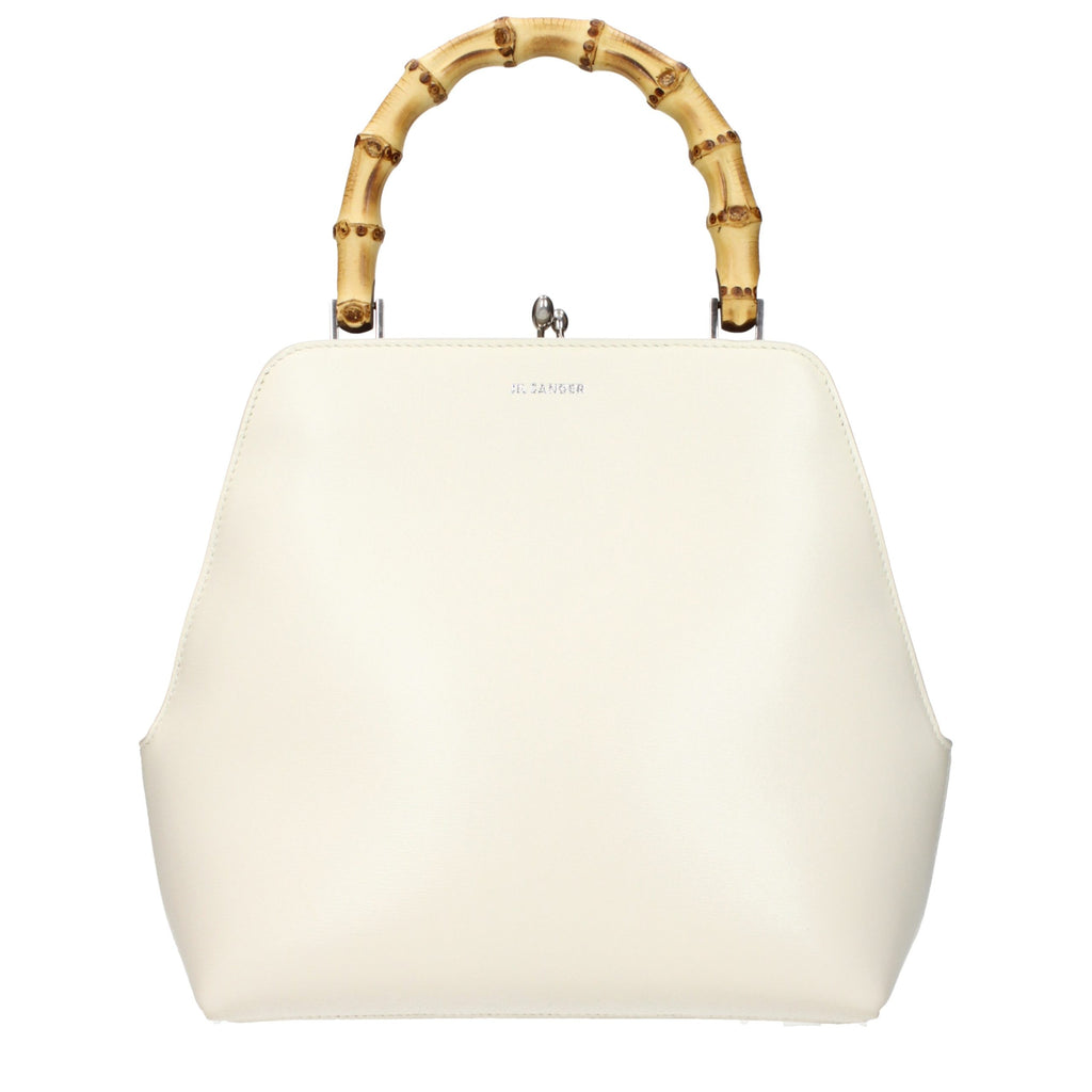 Jil Sander Beige Leather Handbag