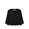 Malo Black Cotton Women Sweater