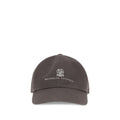 Brunello Cucinelli Brown Cotton Cap (Baseball Hat)