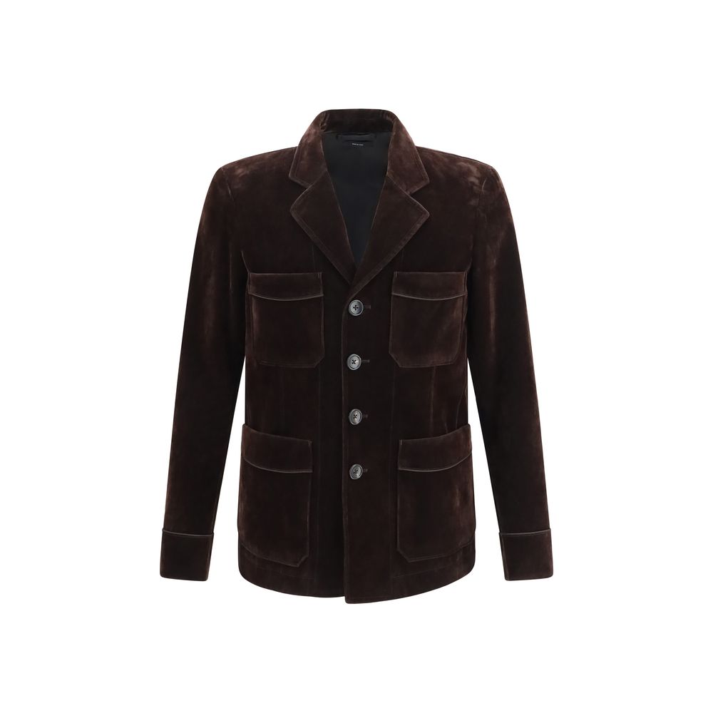 Tom Ford Brown Cotton Blazer