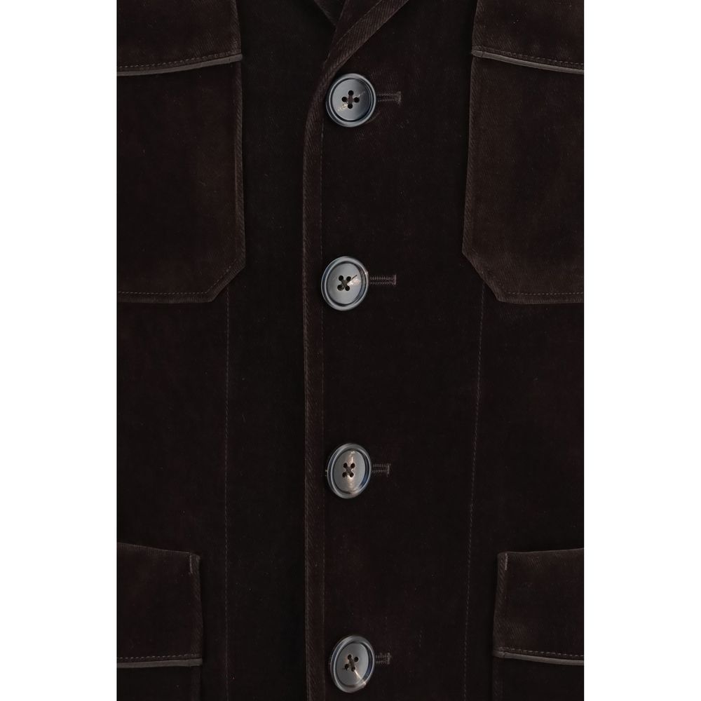 Tom Ford Brown Cotton Blazer